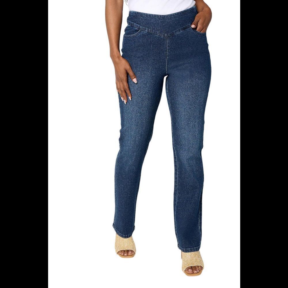 Brandis Women's Dress Out Loud De Novo Denim Straight Leg Dark Indigo - Tall